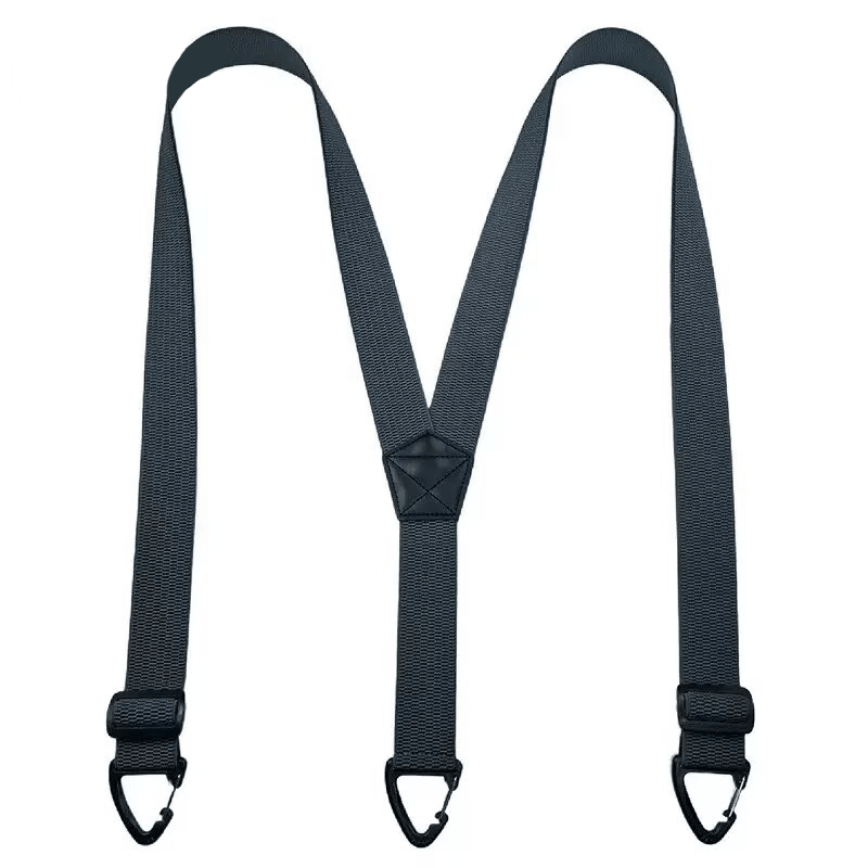 Maverick Suspenders for Men | Adjustable Black X - Back Design - Hartwella