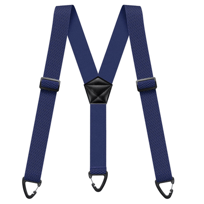 Maverick Suspenders for Men | Adjustable Black X - Back Design - Hartwella