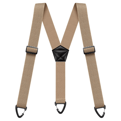 Maverick Suspenders for Men | Adjustable Black X - Back Design - Hartwella