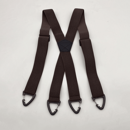 Maverick Suspenders for Men | Adjustable Black X - Back Design - Hartwella
