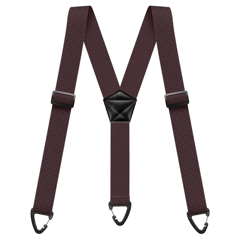 Maverick Suspenders for Men | Adjustable Black X - Back Design - Hartwella