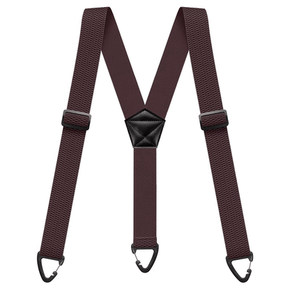 Maverick Suspenders for Men | Adjustable Black X - Back Design - Hartwella
