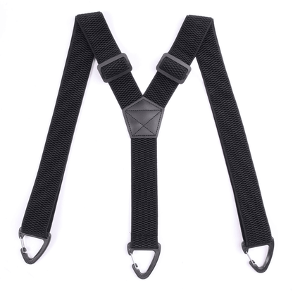 Maverick Suspenders for Men | Adjustable Black X - Back Design - Hartwella