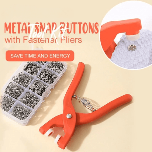 Melo Snap Button Fastener Kit | Durable Stainless Steel with Tool - Hartwella
