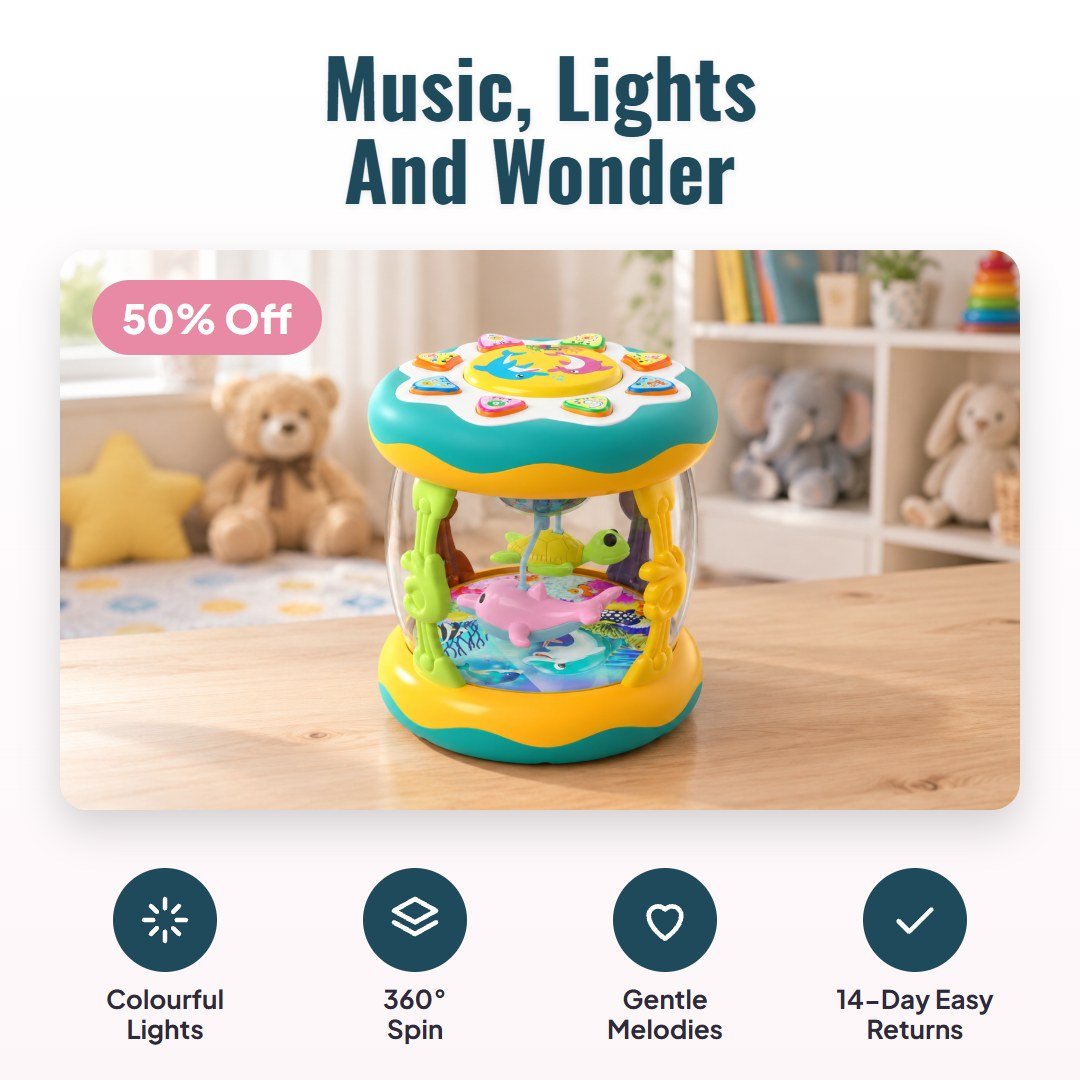 Meluna™ Interactive Musical Toy With Lights - Hartwella