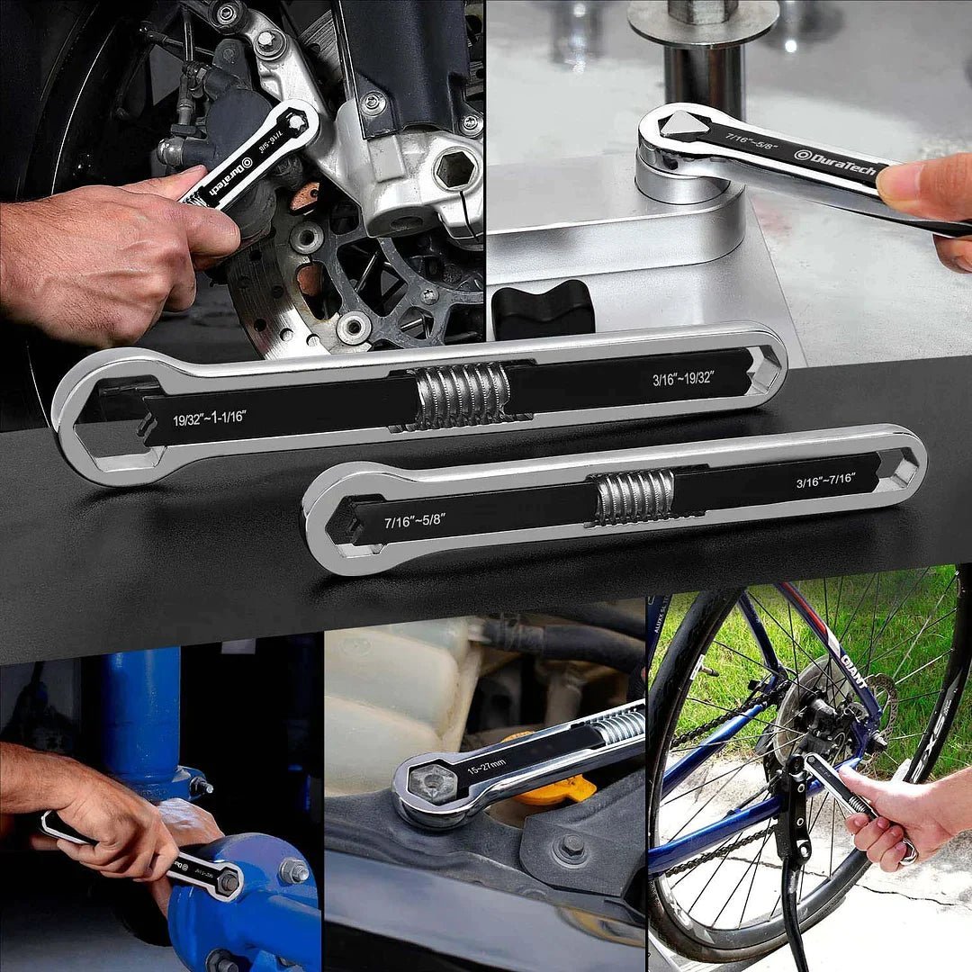 Mighty Adjustable Wrench Set | Durable Carbon Steel, Multi - Fastener Compatibility - Hartwella