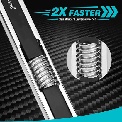 Mighty Adjustable Wrench Set | Durable Carbon Steel, Multi - Fastener Compatibility - Hartwella