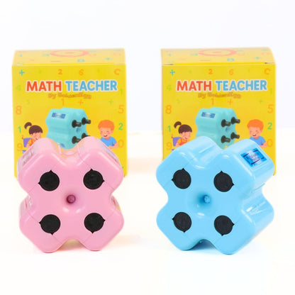 Mighty Math Roller Stamp | 4 - in - 1 Exercise Creator, Refillable Ink - Hartwella