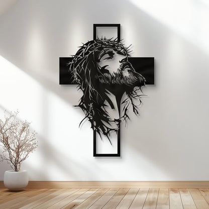 Mighty Metal Jesus Wall Art | Handcrafted Christian Decor - Hartwella