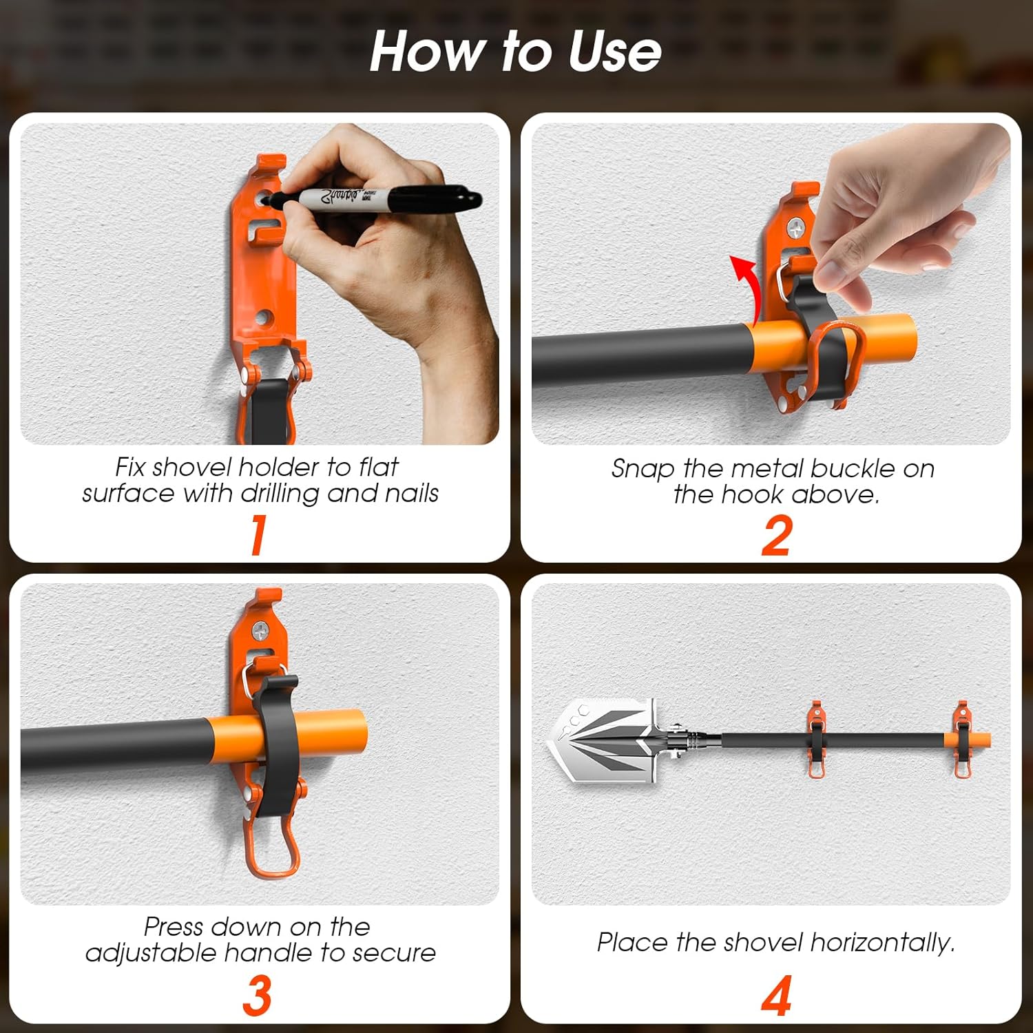 Mighty Metal Mount Kit | Heavy Duty Rubber Clamps - Hartwella