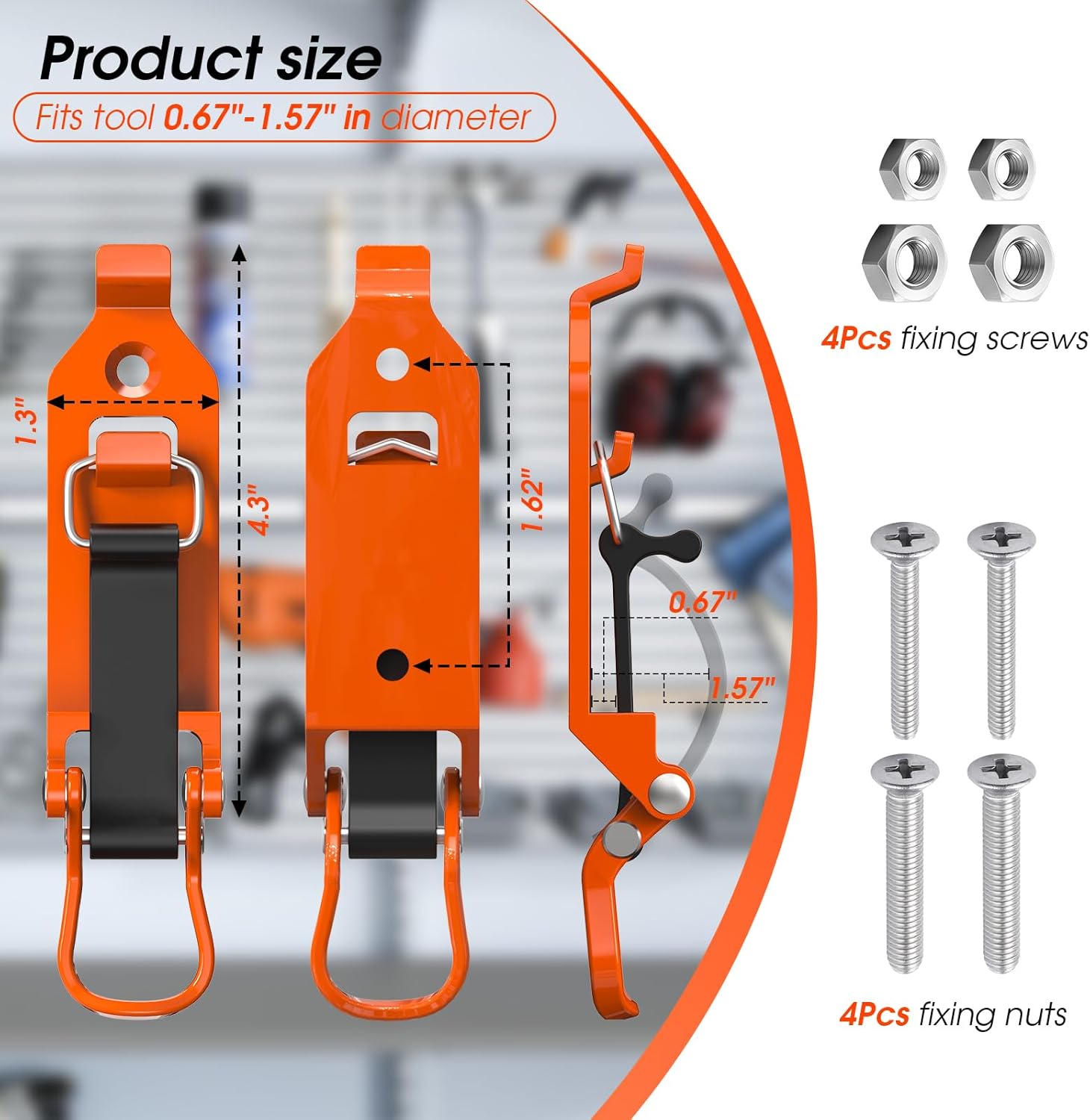 Mighty Metal Mount Kit | Heavy Duty Rubber Clamps - Hartwella