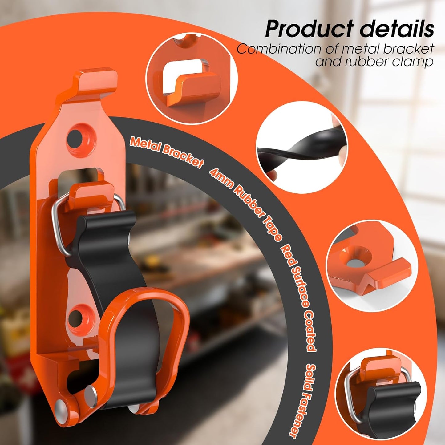 Mighty Metal Mount Kit | Heavy Duty Rubber Clamps - Hartwella