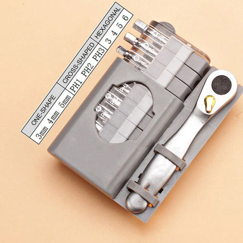 Mighty Mini Screwdriver Set | Multi - Functional with Ratcheting Handle - Hartwella