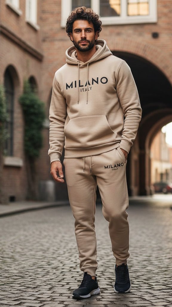 Milano Hoodie Set | Printed, Casual Style - Hartwella