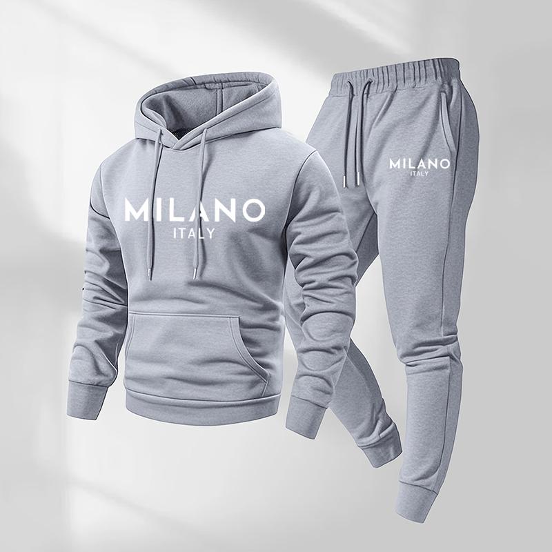 Milano Hoodie Set | Printed, Casual Style - Hartwella