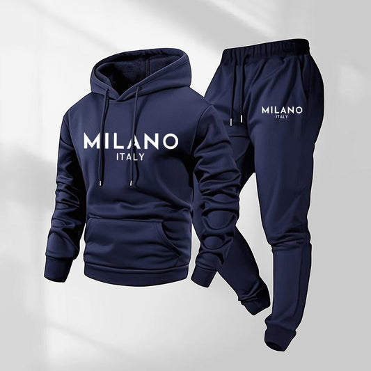 Milano Hoodie Set | Printed, Casual Style - Hartwella