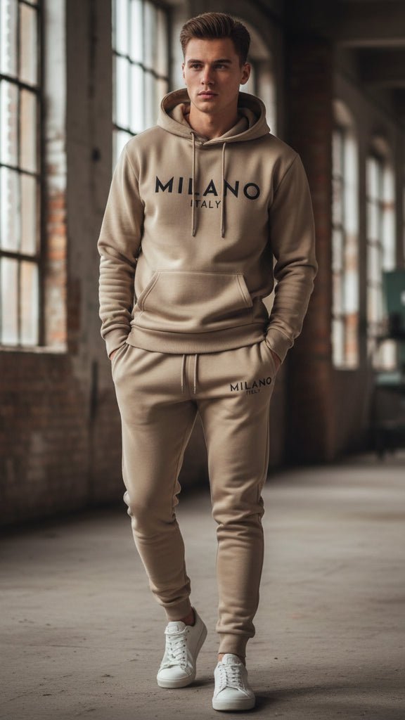 Milano Hoodie Set | Printed, Casual Style - Hartwella