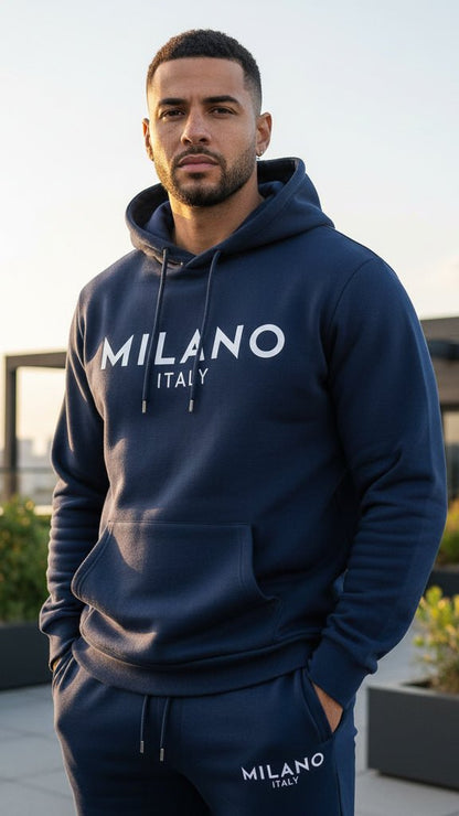 Milano Hoodie Set | Printed, Casual Style - Hartwella