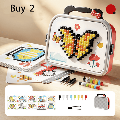 Milo 3D Mushroom Peg Puzzle | 492 Colorful Pieces, Durable Plastic - Hartwella
