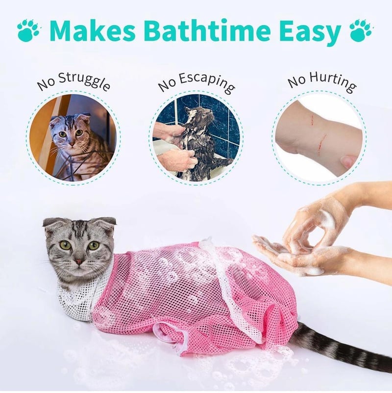 Milo Cat Grooming Bag | Multi - Functional Bathing & Restraint Solution - Hartwella