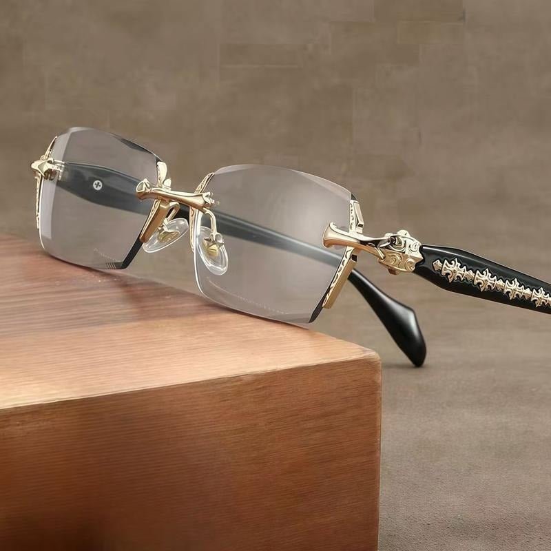 Milo Rimless Glasses | Blue Light Blocking, Lightweight - Hartwella