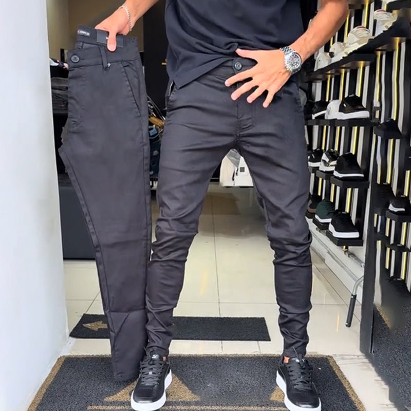 Milo Slim-Fit Pants | Casual Solid Colors - Hartwella