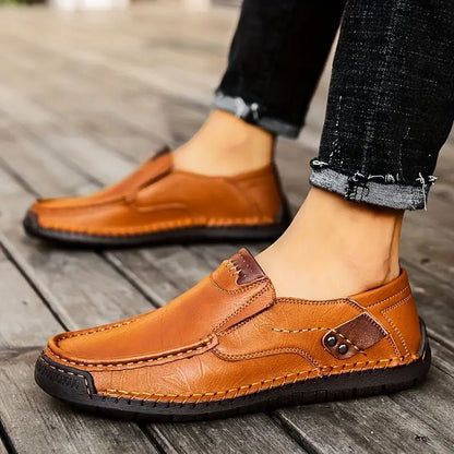 Milo Slip - On Shoes | Premium Leather, All - Day Comfort - Hartwella
