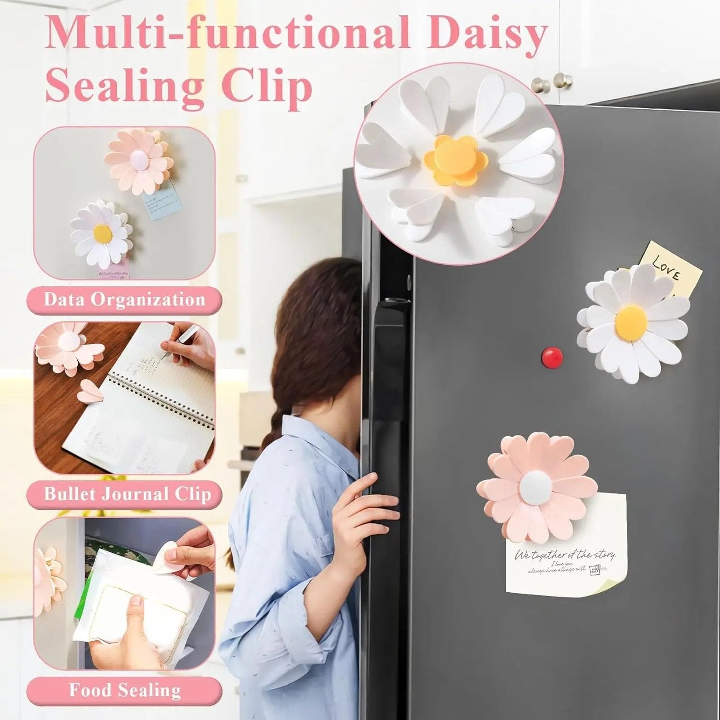 Mira Cherry Blossom Clip | Magnetic Sealing Design - Hartwella