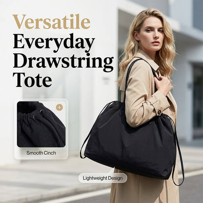 Mira Drawstring Tote Bag | Water-Resistant, Spacious Design - Hartwella