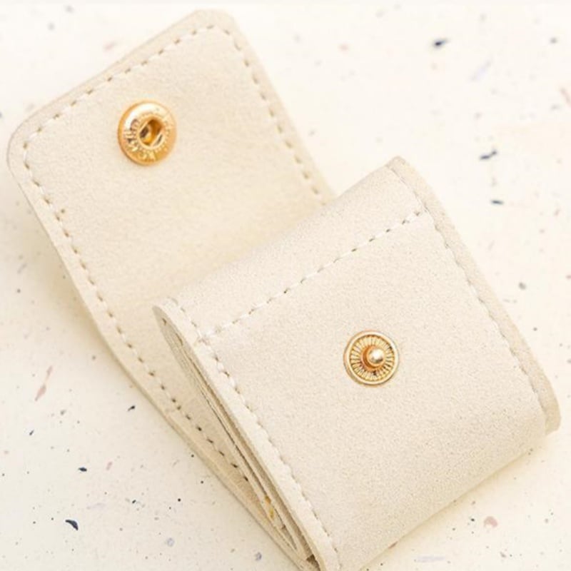 Mira Jewelry Travel Case | Compact Microfiber Organizer with Snap Closure - Hartwella