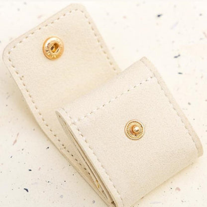 Mira Jewelry Travel Case | Compact Microfiber Organizer with Snap Closure - Hartwella