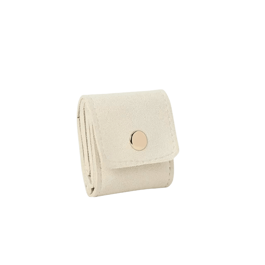 Mira Jewelry Travel Case | Compact Microfiber Organizer with Snap Closure - Hartwella