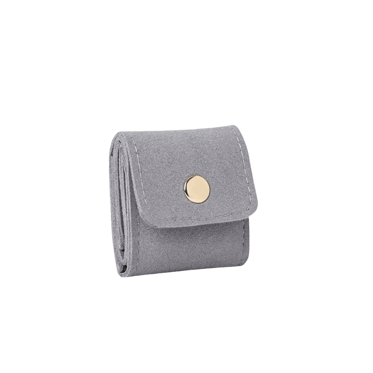 Mira Jewelry Travel Case | Compact Microfiber Organizer with Snap Closure - Hartwella