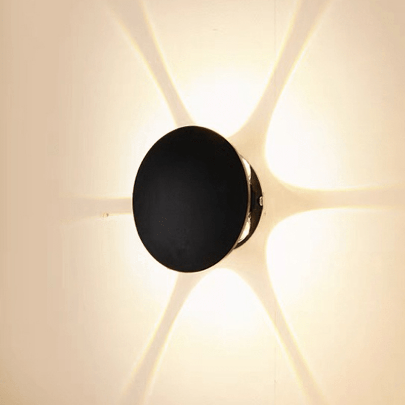 Mira LED Wall Sconce | Geometric, Weather - Resistant Outdoor Wall Light - Hartwella