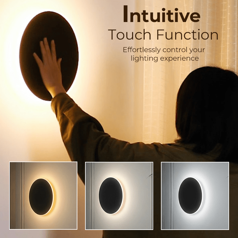 Mira LED Wall Sconce | Touch Control, Adjustable Lighting - Hartwella