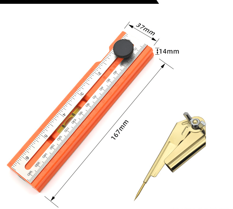 Mira Level Ruler | Multi - Angle, Compact Aluminum - Hartwella