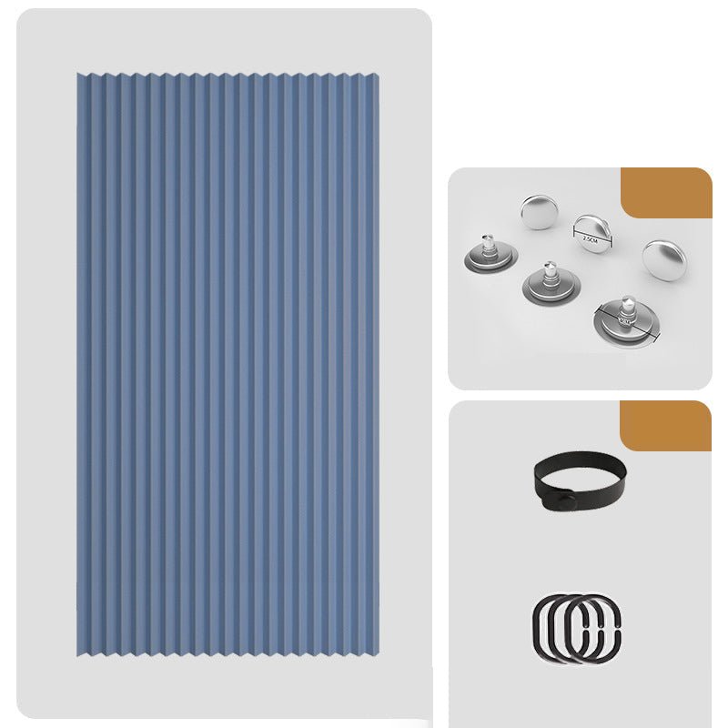 Mira Magnetic Door Curtain | No-Drill, Light Blocking, Accordion Design - Hartwella