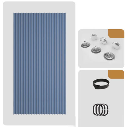 Mira Magnetic Door Curtain | No-Drill, Light Blocking, Accordion Design - Hartwella