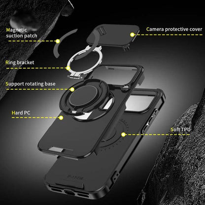 Mira Magnetic Phone Case | Military - Grade Protection, 360° Rotatable Stand - Hartwella