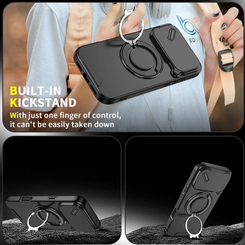 Mira Magnetic Phone Case | Military - Grade Protection, 360° Rotatable Stand - Hartwella