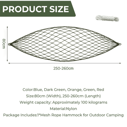 Mira Mesh Hammock | Breathable Nylon, Lightweight - Hartwella