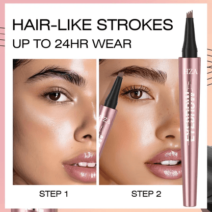 Mira Micro - Fork Eyebrow Pencil | Waterproof, Natural - Looking Strokes - Hartwella