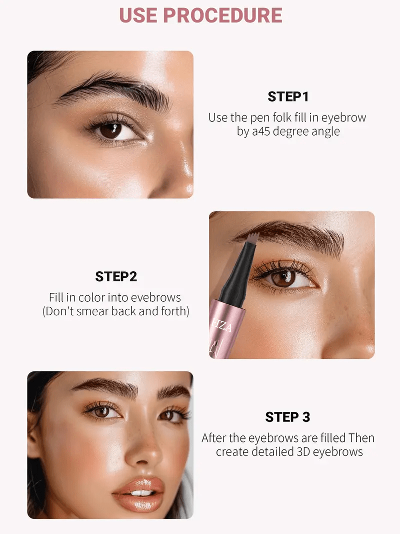 Mira Micro - Fork Eyebrow Pencil | Waterproof, Natural - Looking Strokes - Hartwella