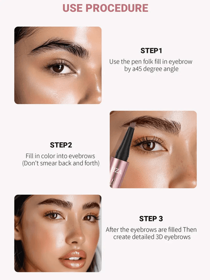 Mira Micro - Fork Eyebrow Pencil | Waterproof, Natural - Looking Strokes - Hartwella