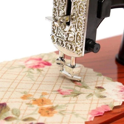 Mira Mini Sewing Machine Music Box | Retro Design, No Battery Required - Hartwella