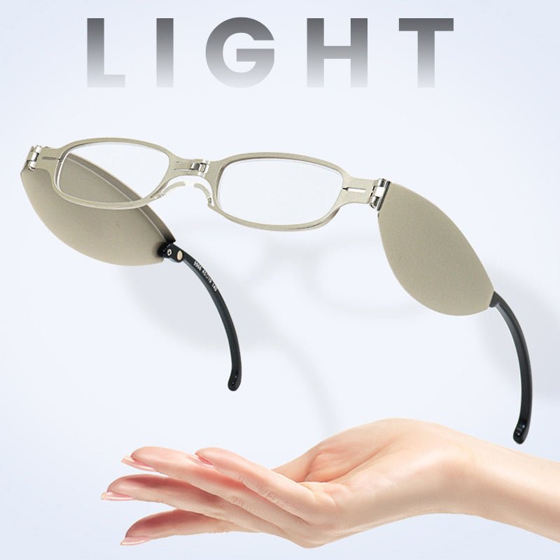 Mira Reading Glasses | Portable Folding Design, Lightweight PC & Al-Mg Alloy - Hartwella