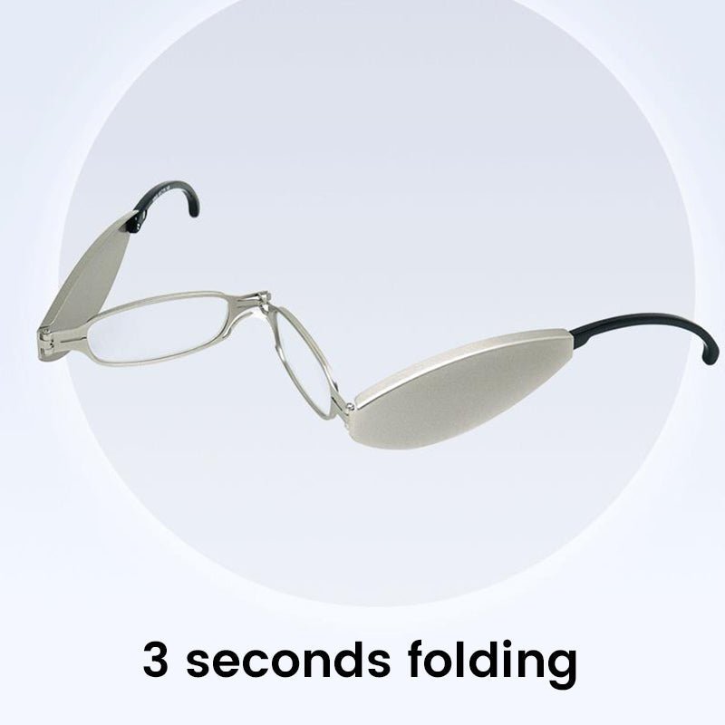 Mira Reading Glasses | Portable Folding Design, Lightweight PC & Al-Mg Alloy - Hartwella