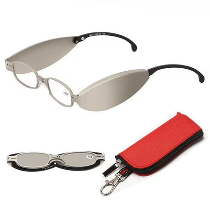 Mira Reading Glasses | Portable Folding Design, Lightweight PC & Al-Mg Alloy - Hartwella