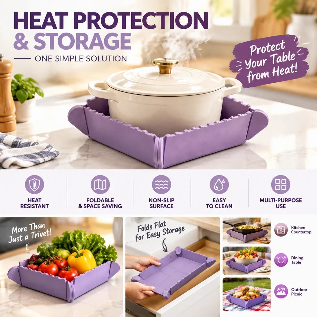 Mira Silicone Trivet | Magnetic, Heat-Resistant for Hot Dishes and Pots - Hartwella
