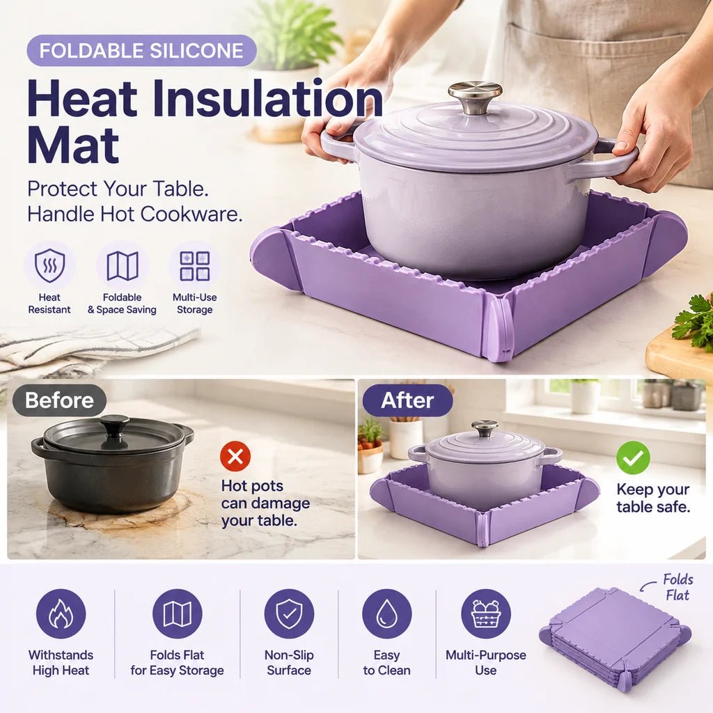 Mira Silicone Trivet | Magnetic, Heat-Resistant for Hot Dishes and Pots - Hartwella